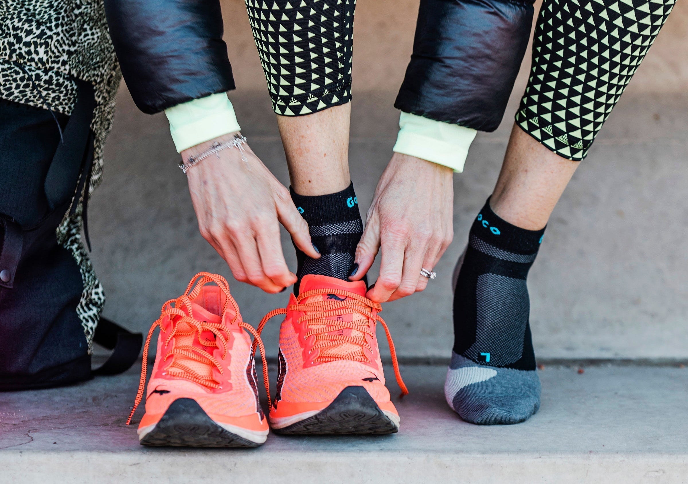 svart löparstumpa mot skavsår