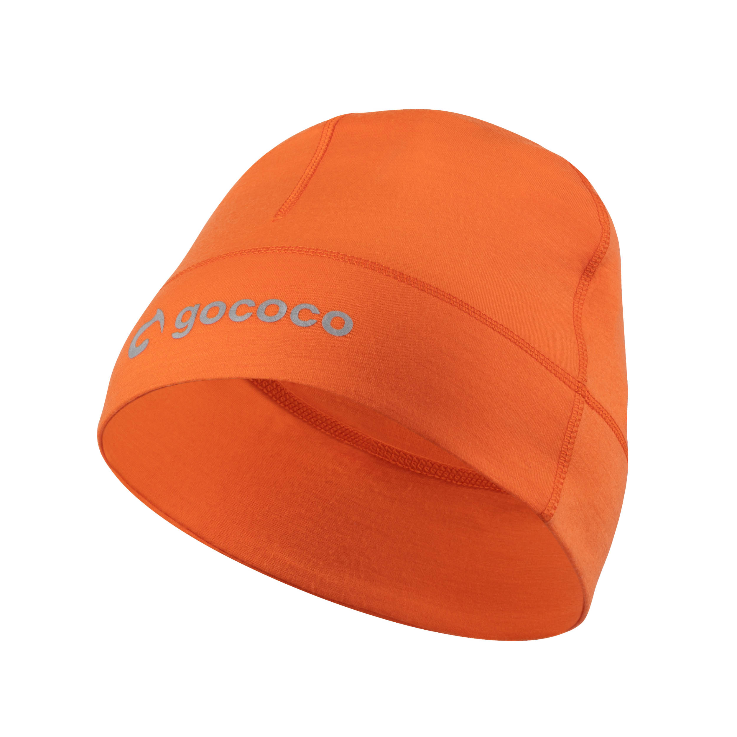 Thin Merino Wool Running Hat Orange Gococo