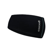 Thin Headband with reflex Merino wool Black