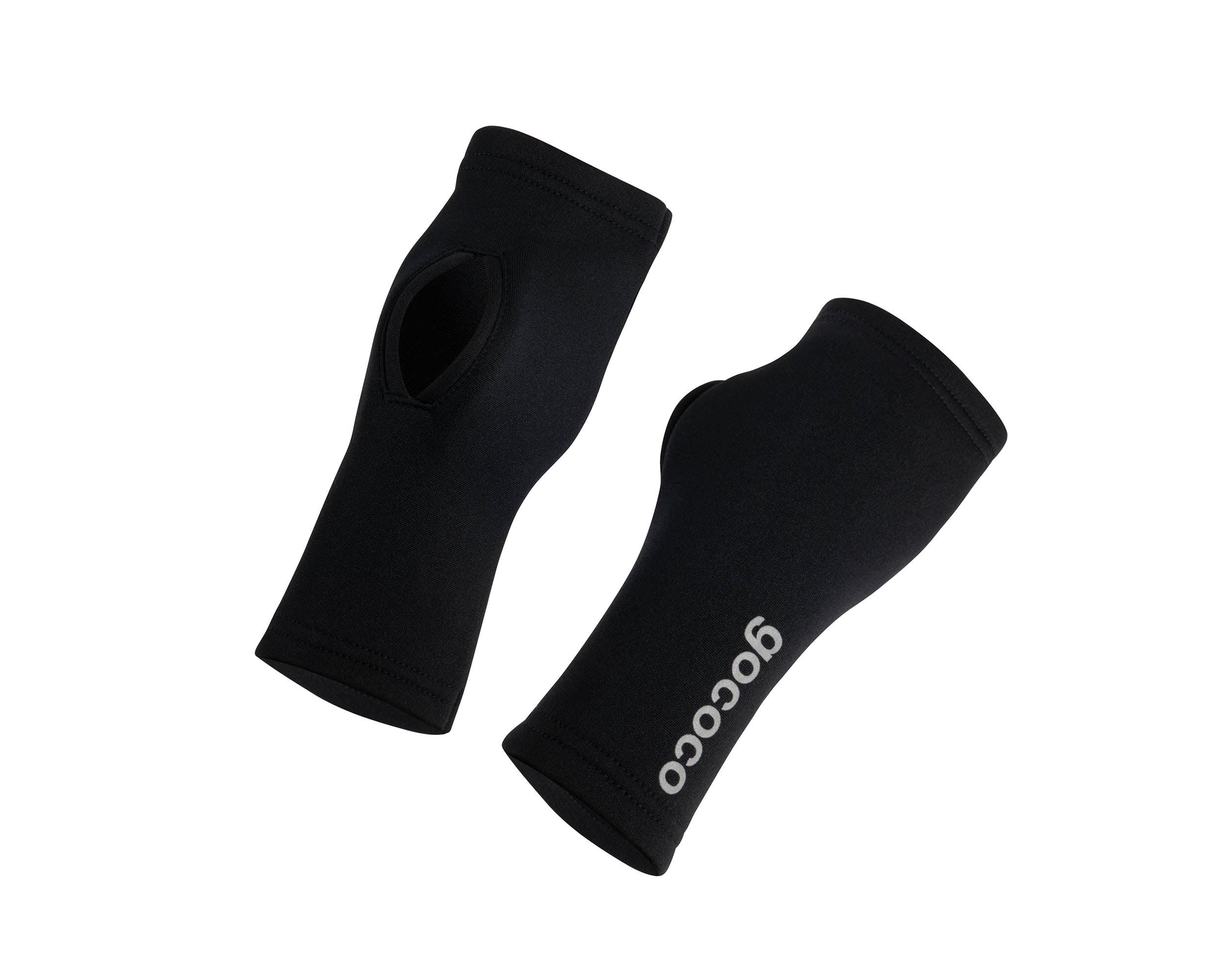 svarta handledsvärmare i fleece Gococo 